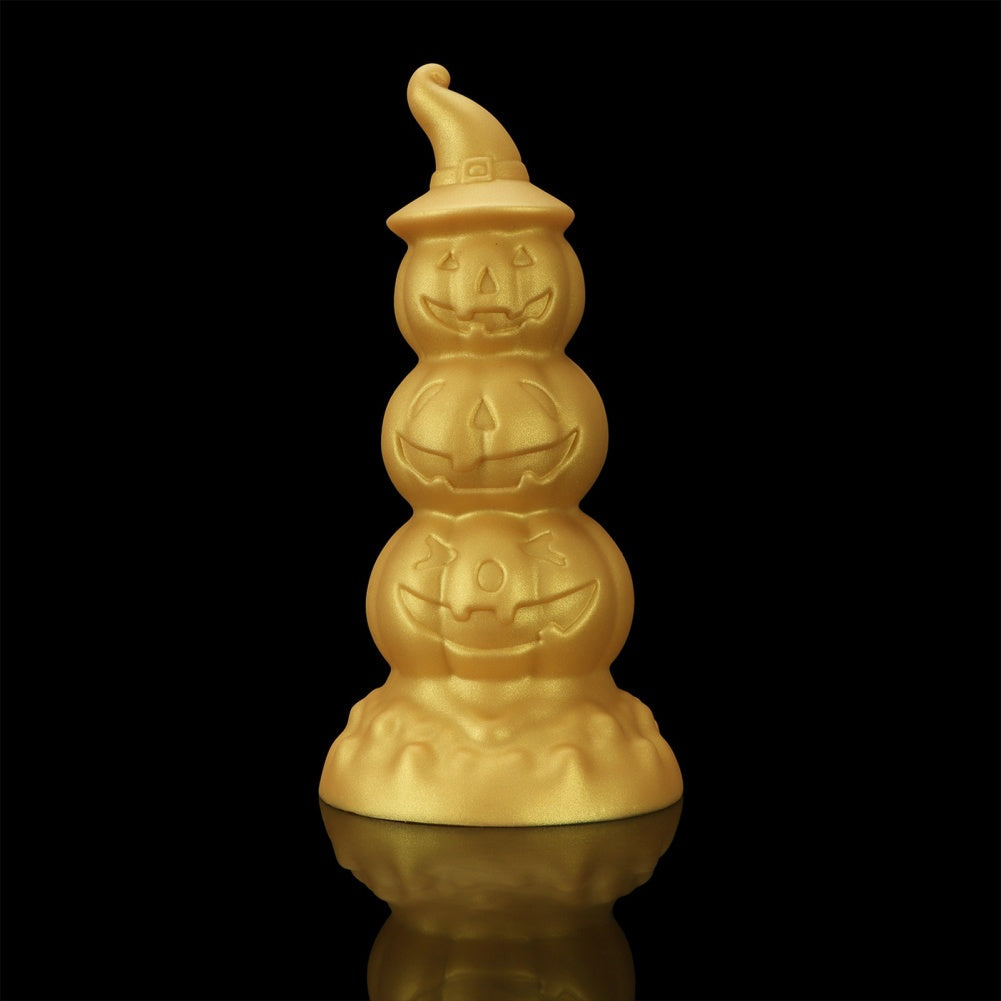Fantasy Pumpkin Dildo – Platinum Silicone Anal Beads & Gradual Expansion Toy | Domlust