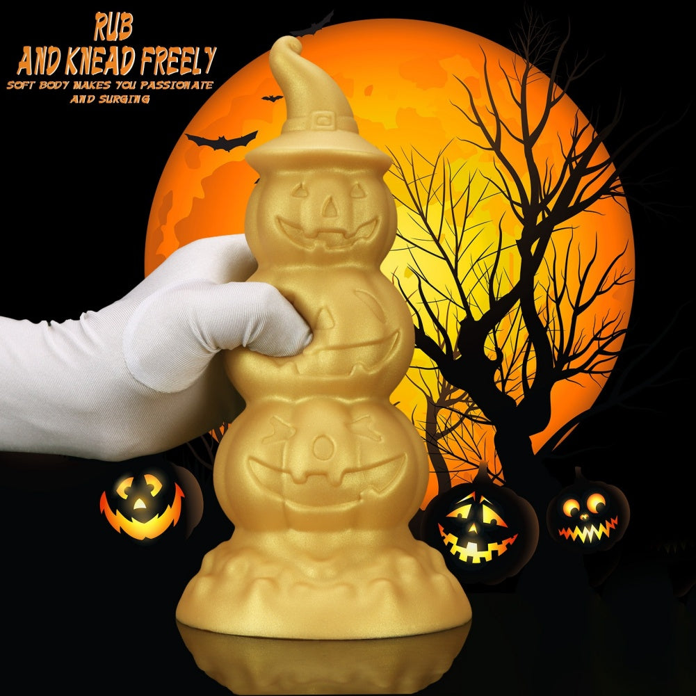 Fantasy Pumpkin Dildo – Platinum Silicone Anal Beads & Gradual Expansion Toy | Domlust