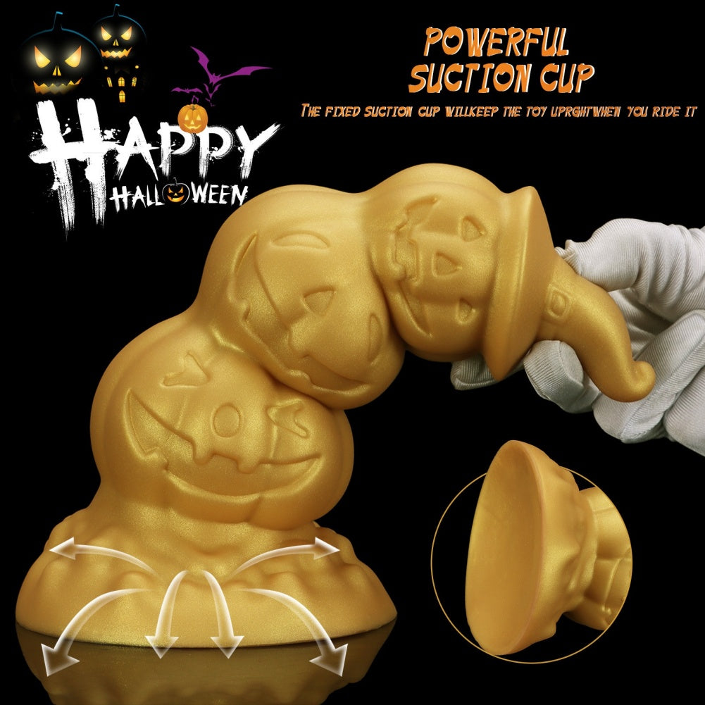 Fantasy Pumpkin Dildo – Platinum Silicone Anal Beads & Gradual Expansion Toy | Domlust