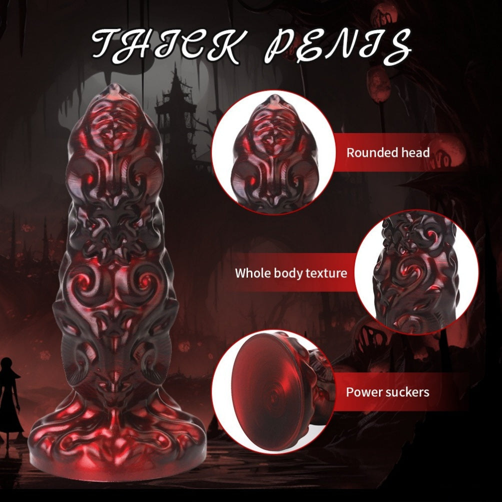Alien Fist Dildo Blood-Black – Monster Thick Silicone Dildo S/M/L | Domlust