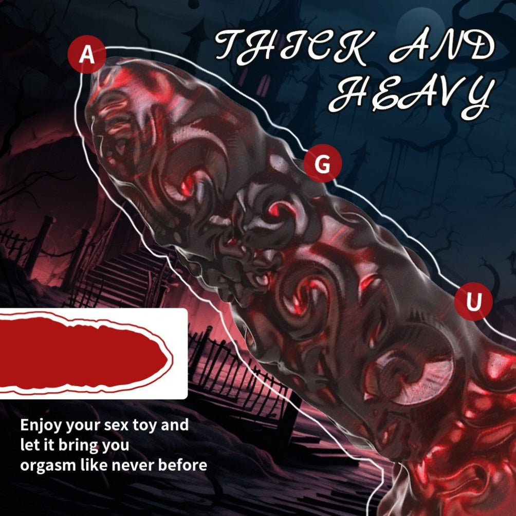 Alien Fist Dildo Blood-Black – Monster Thick Silicone Dildo S/M/L | Domlust