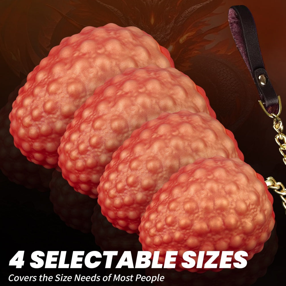 Fantasy Dragon Egg Fist Dildo – Platinum Silicone Extreme Expansion Fetish Toy | Domlust