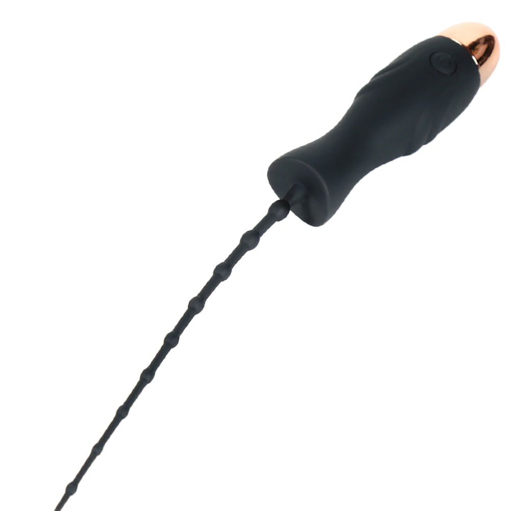 Vibrating Male P-Spot Stimulator – Beaded Silicone Masturbation Wand