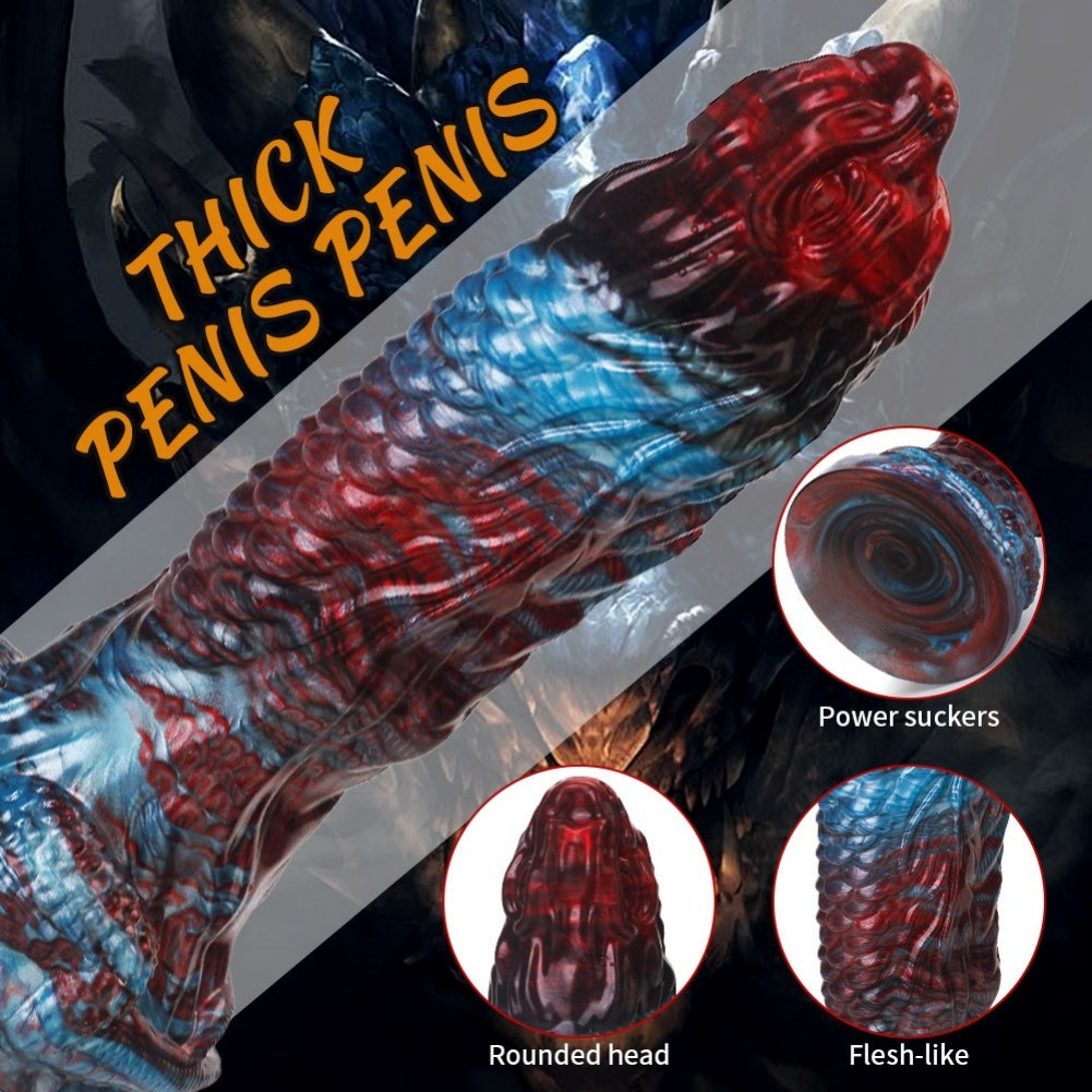 Fantasy Alien Dragon Dildo | Thick Silicone Monster Toy with Suction Cup – Domlust