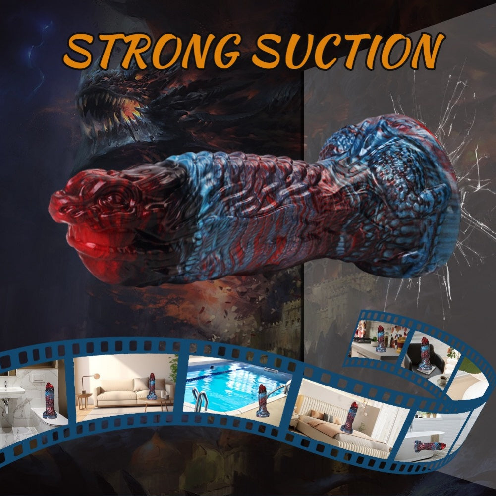 Fantasy Alien Dragon Dildo | Thick Silicone Monster Toy with Suction Cup – Domlust