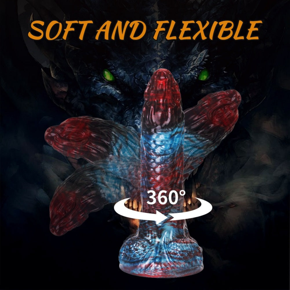 Fantasy Alien Dragon Dildo | Thick Silicone Monster Toy with Suction Cup – Domlust