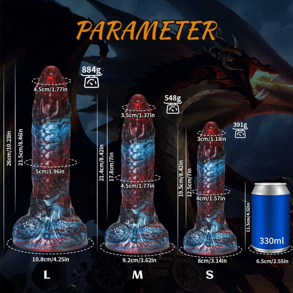 Fantasy Alien Dragon Dildo | Thick Silicone Monster Toy with Suction Cup – Domlust
