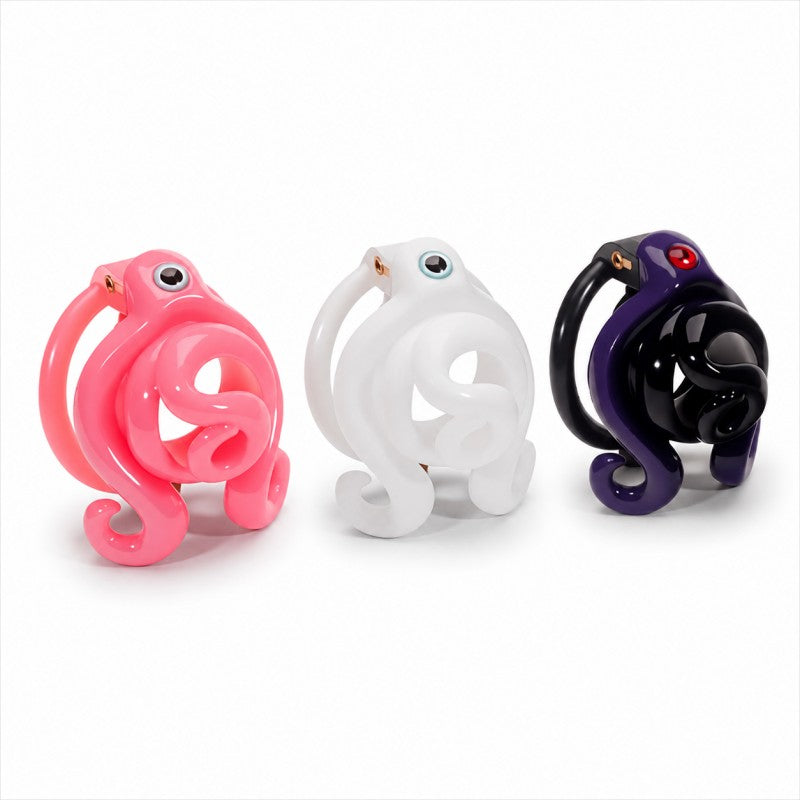 Octopus-Inspired Wearable Sculpture – Resin Lock Design