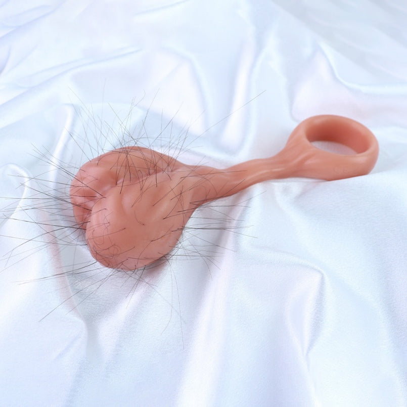 Fantasy Testicle Silicone Cock Ring for Ejaculation Control – ED Support Sex Toys for Men