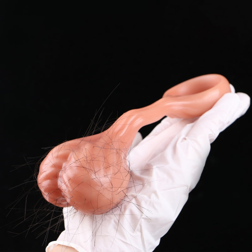 Fantasy Testicle Silicone Cock Ring for Ejaculation Control – ED Support Sex Toys for Men