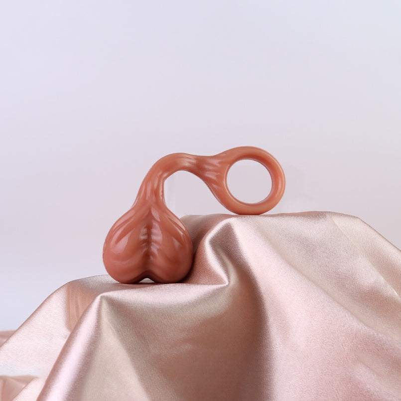 Fantasy Testicle Silicone Cock Ring for Ejaculation Control – ED Support Sex Toys for Men