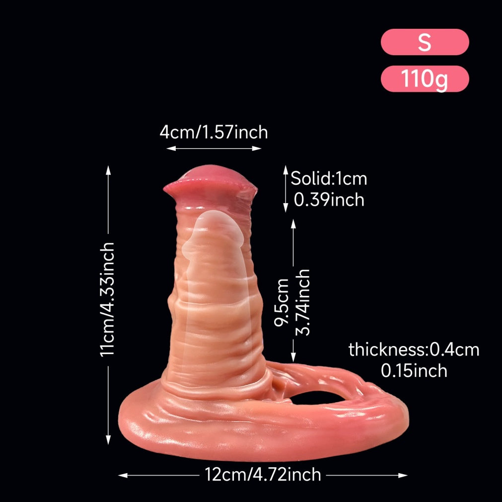 Fantasy Centaur Horse Silicone Penis Sleeve – Wearable Cock Extender for Enhanced Size & Stamina Support