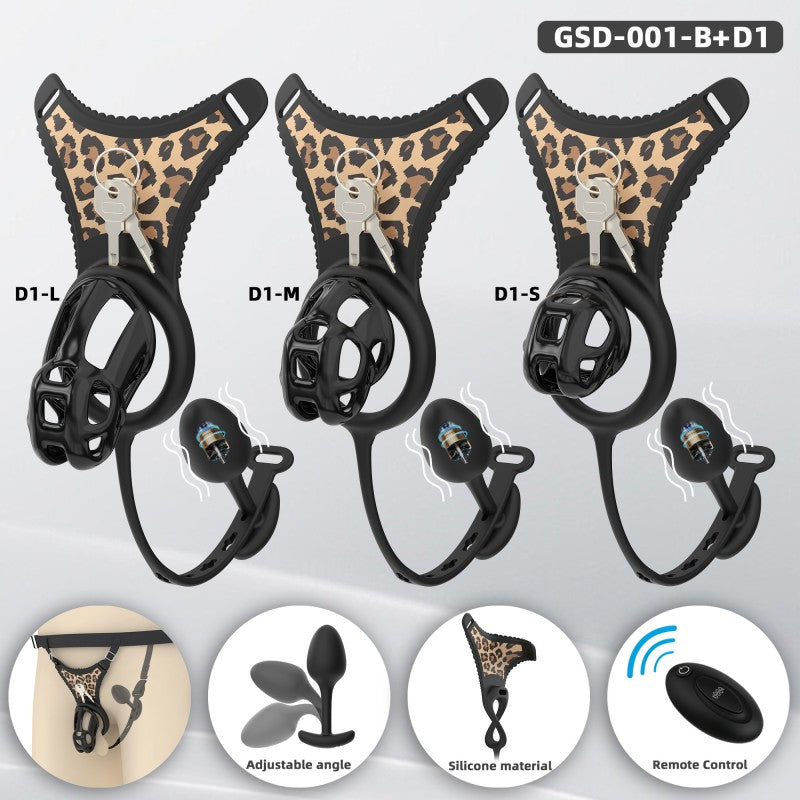 Upgraded Cobra Chastity Cage With Underwear & Plug – Complete Locked Set GSD Series