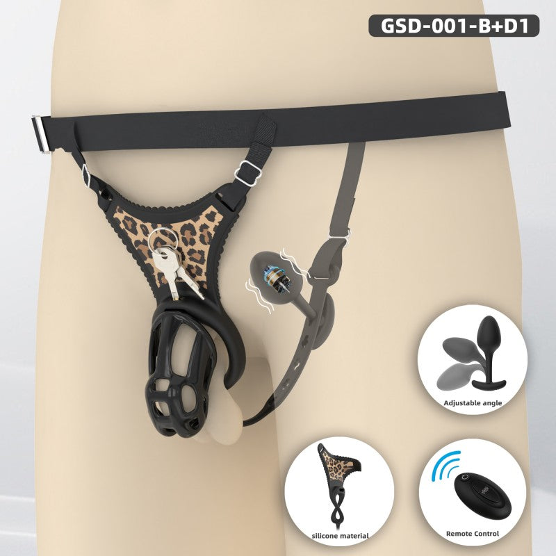 Upgraded Cobra Chastity Cage With Underwear & Plug – Complete Locked Set GSD Series