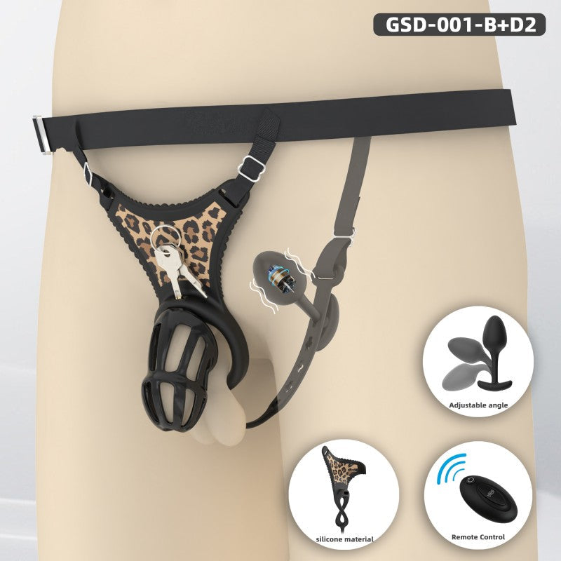 Modular Silicone Chastity Cage System | Remote Control Vibration & Adjustable Wearable Design (GSD D2)