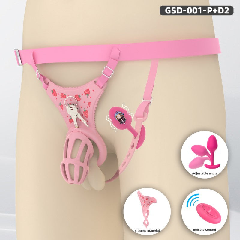 Modular Silicone Chastity Cage System | Remote Control Vibration & Adjustable Wearable Design (GSD D2)
