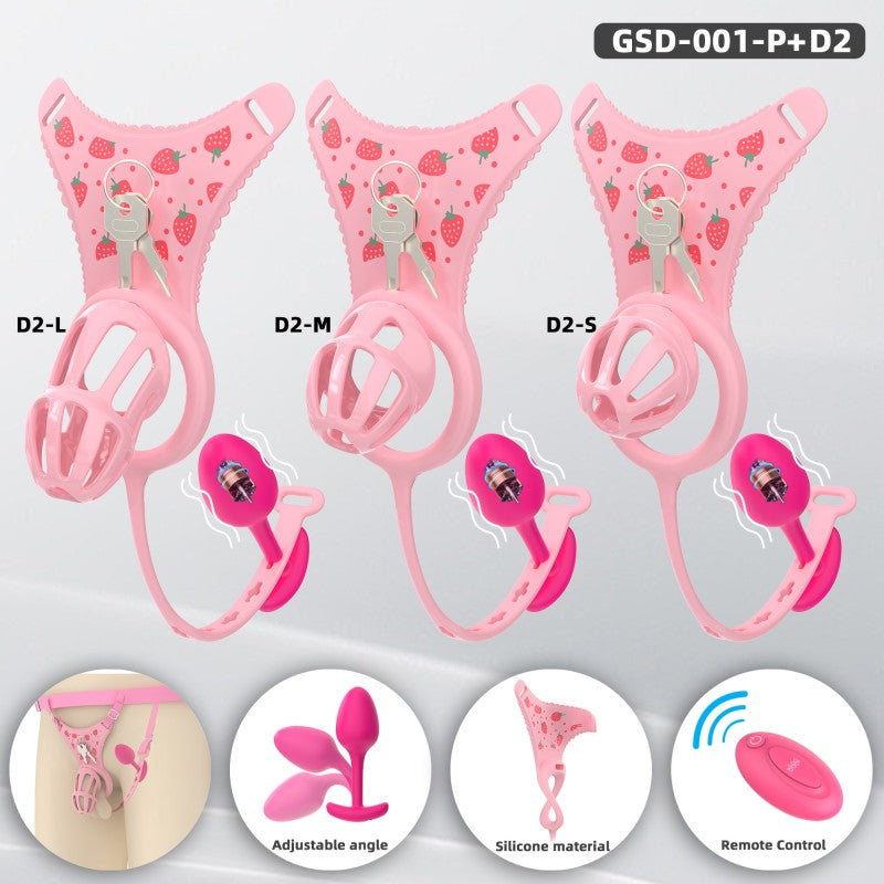 Modular Silicone Chastity Cage System | Remote Control Vibration & Adjustable Wearable Design (GSD D2)