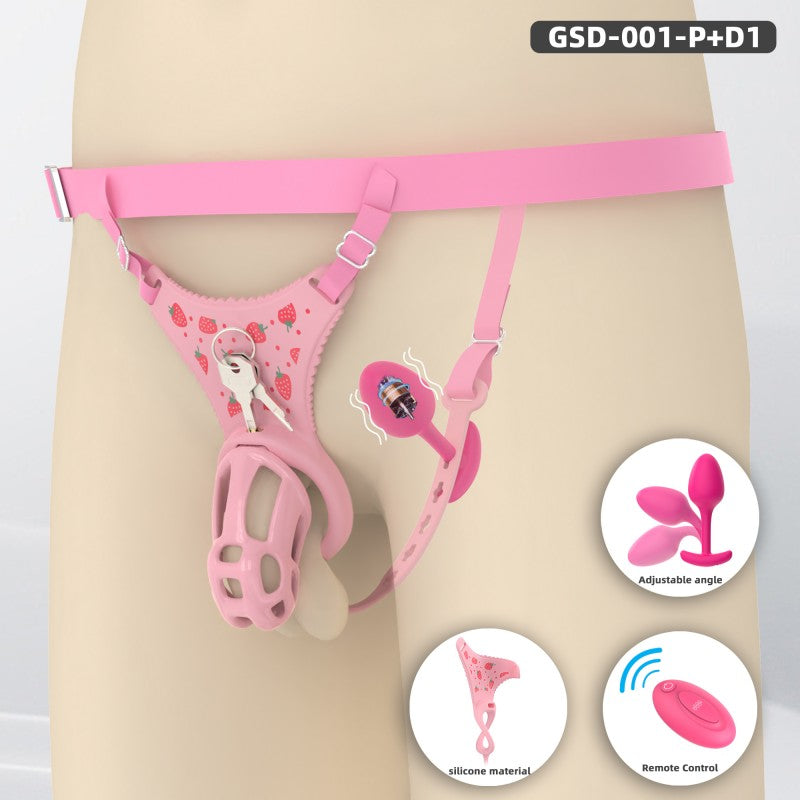 Upgraded Cobra Chastity Cage With Underwear & Plug – Complete Locked Set GSD Series