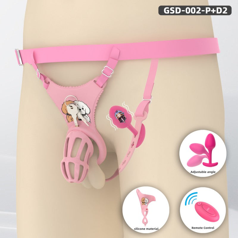 Modular Silicone Chastity Cage System | Remote Control Vibration & Adjustable Wearable Design (GSD D2)