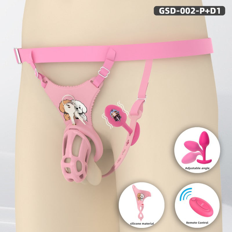 Upgraded Cobra Chastity Cage With Underwear & Plug – Complete Locked Set GSD Series