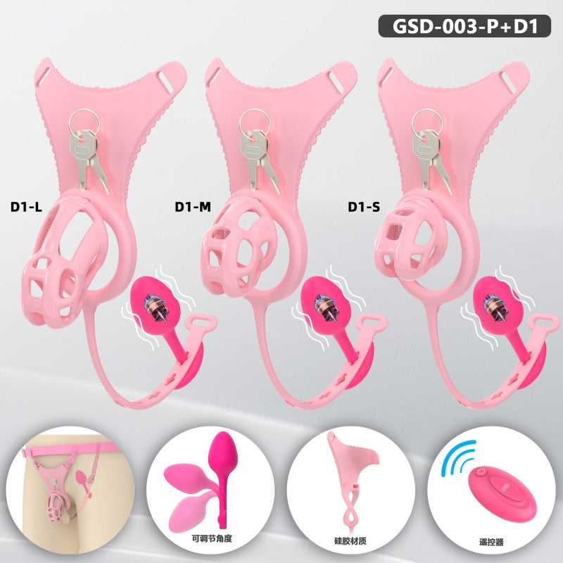 Upgraded Cobra Chastity Cage With Underwear & Plug – Complete Locked Set GSD Series