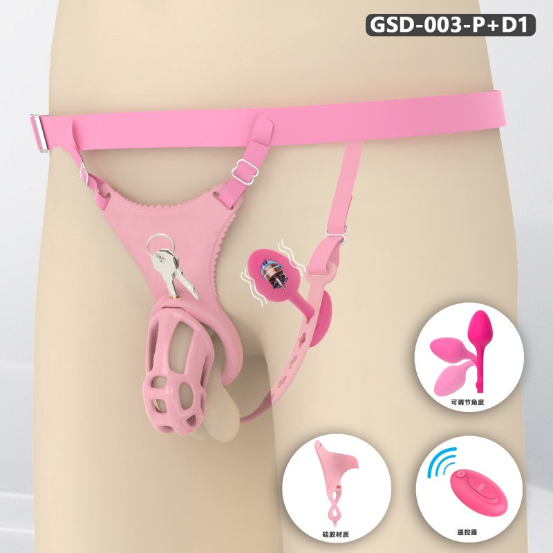 Upgraded Cobra Chastity Cage With Underwear & Plug – Complete Locked Set GSD Series