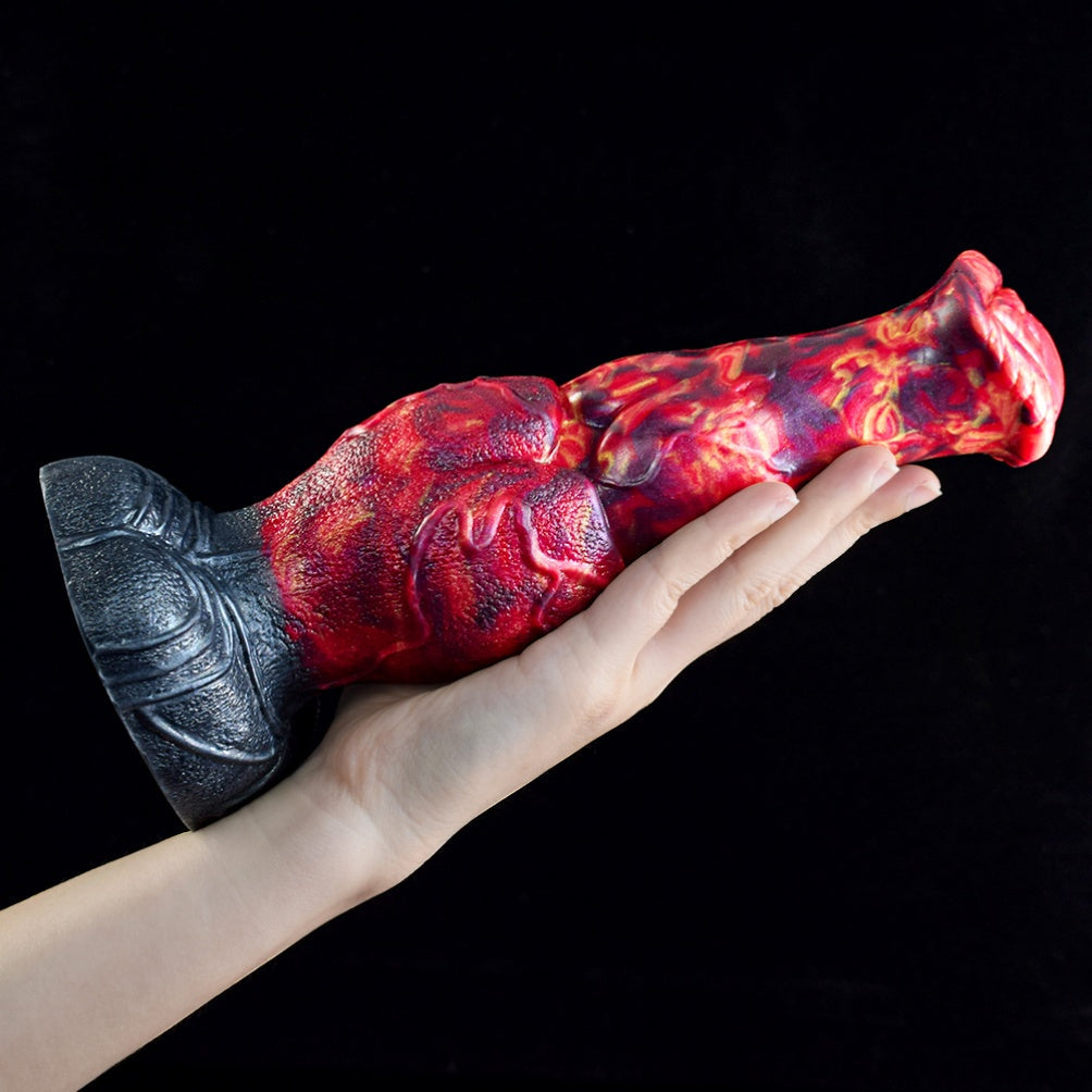 Domlust Fire Dragon – Knotted Monster Dildo in Premium Body-Safe Silicone