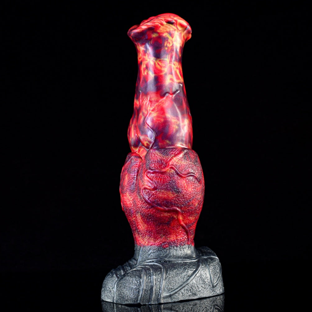 Domlust Fire Dragon – Knotted Monster Dildo in Premium Body-Safe Silicone