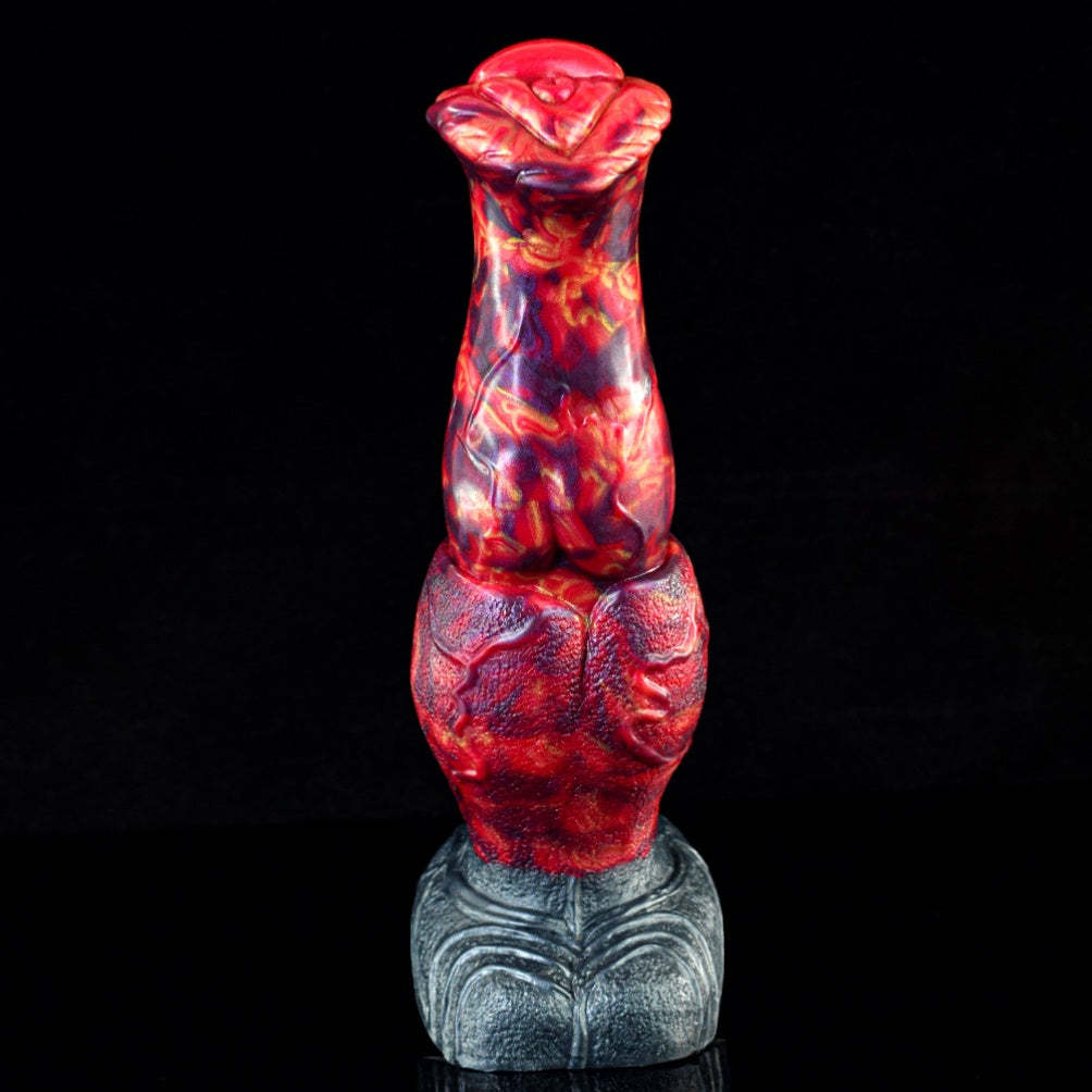 Domlust Fire Dragon – Knotted Monster Dildo in Premium Body-Safe Silicone