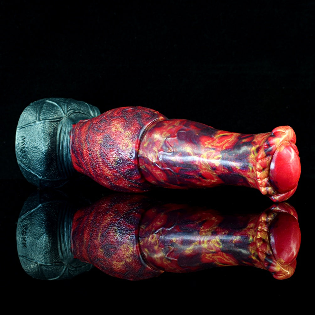 Domlust Fire Dragon – Knotted Monster Dildo in Premium Body-Safe Silicone