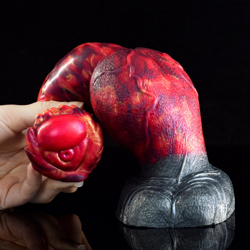 Domlust Fire Dragon – Knotted Monster Dildo in Premium Body-Safe Silicone