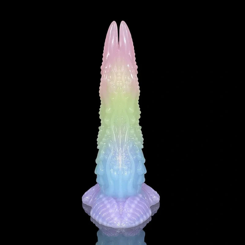Colorful Tentacle Dildo | Platinum Silicone Alien Monster Dildo with Suction Cup for Fetish Fantasy Play – Domlust