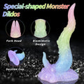 Colorful Tentacle Dildo | Platinum Silicone Alien Monster Dildo with Suction Cup for Fetish Fantasy Play – Domlust