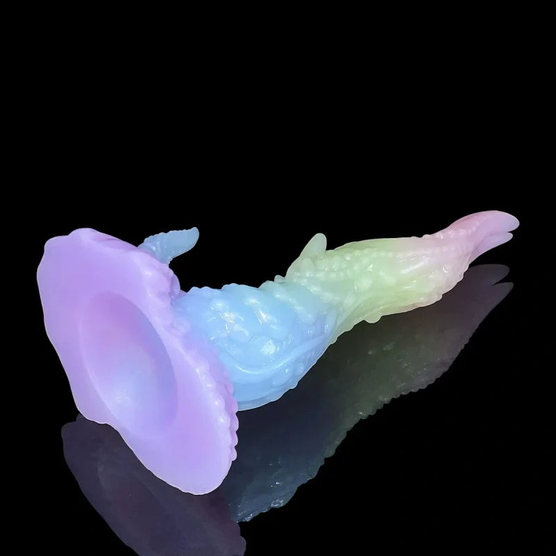 Colorful Tentacle Dildo | Platinum Silicone Alien Monster Dildo with Suction Cup for Fetish Fantasy Play – Domlust