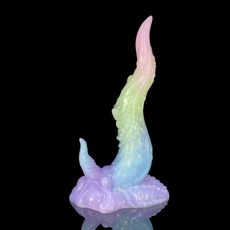 Colorful Tentacle Dildo | Platinum Silicone Alien Monster Dildo with Suction Cup for Fetish Fantasy Play – Domlust