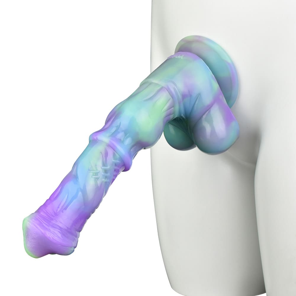 GallopGlo - 9.8 Inch Knot Centaur Dildo - Colorful Fantasy Dildo