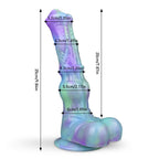 GallopGlo - 9.8 Inch Knot Centaur Dildo - Colorful Fantasy Dildo