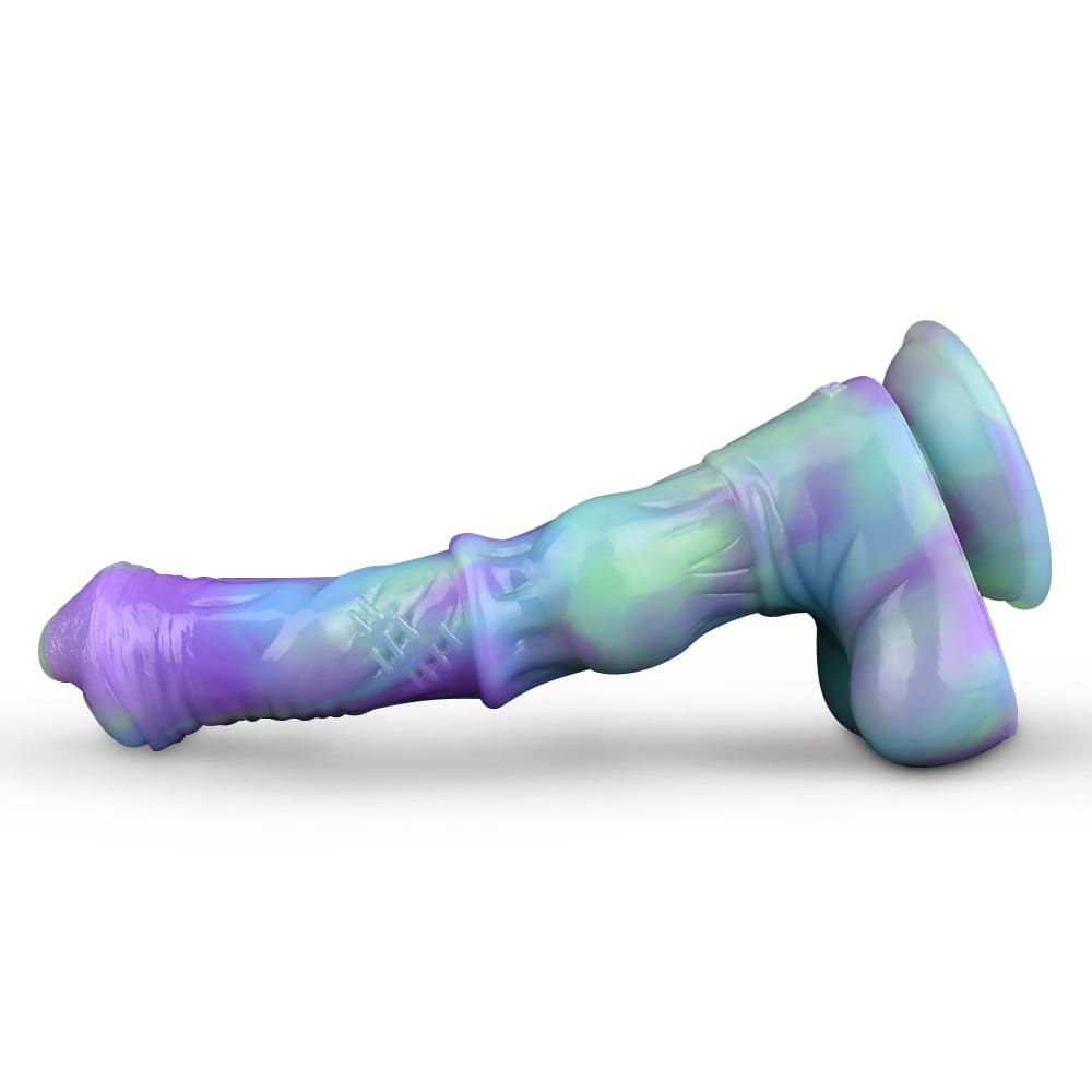 GallopGlo - 9.8 Inch Knot Centaur Dildo - Colorful Fantasy Dildo