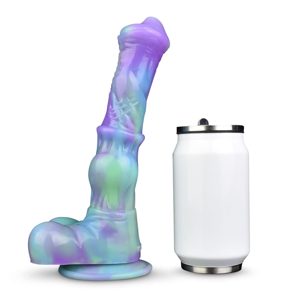 GallopGlo - 9.8 Inch Knot Centaur Dildo - Colorful Fantasy Dildo