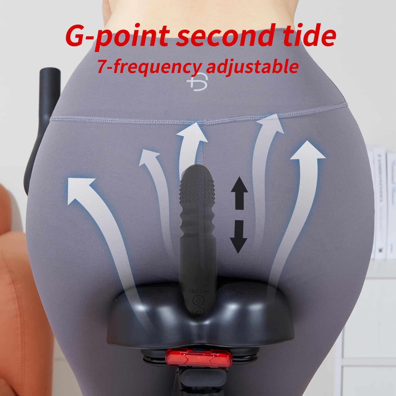 Thrusting Dildo Bike Seat with Remote Control - Discreet Saddle Vibrator for Fitness & Sensory Play