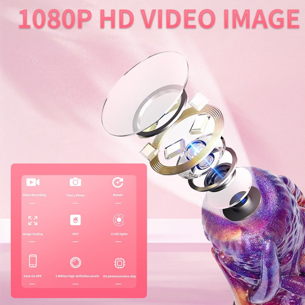 Purple Silicone Fantasy Extra-Long Tentacle Dildo-Deep G-Spot Stimulation & Visual Exploration