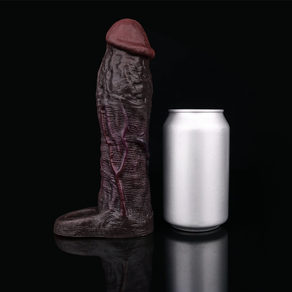 Flesh-Like Realistic Black Silicone Penis Sleeve – Advanced Solution for Size Enhancement and Male Performance