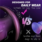 Purple Silicone Fantasy Dragon Anal Plug – Unique T-Shaped Base with Deep Solo Stimulation