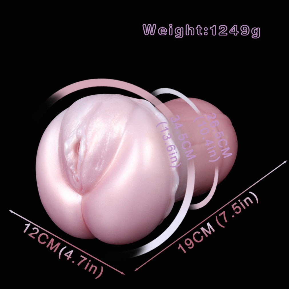 Alien Fantasy Pocket Pussy – Pink Platinum Silicone Tight Realistic Vulva Masturbator | Domlust