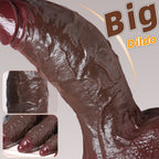 Domlust Big Black Dildo | Huge Silicone Suction Cup Dildo for Deep Fullness