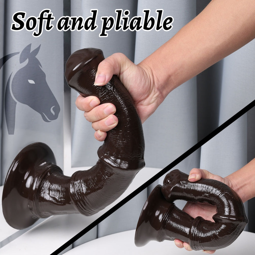Ebony Horse Dildo | Big Black Silicone Monster Cock