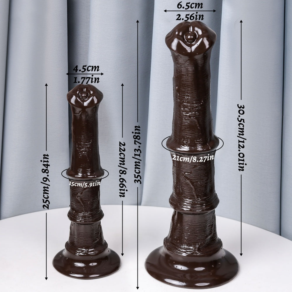 Ebony Horse Dildo | Big Black Silicone Monster Cock