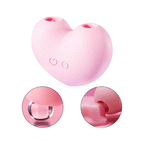 Heart - Clitoral Vibrator - Tongue Vibrator - Sucking, Licking & Vibrating Pleasure