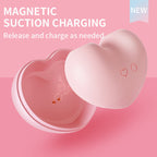 Heart - Clitoral Vibrator - Tongue Vibrator - Sucking, Licking & Vibrating Pleasure