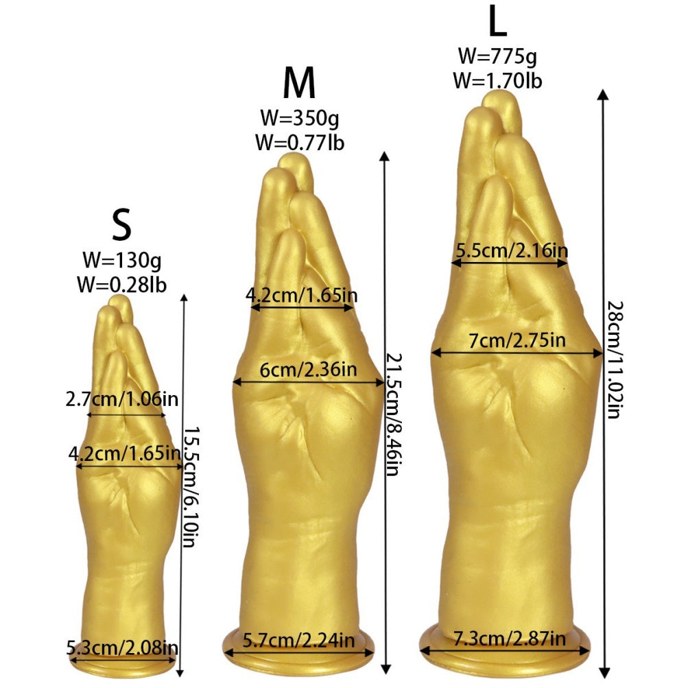Fist Dildo Hand-Shaped – Prayer Palm Silicone Fisting Toy | Domlust